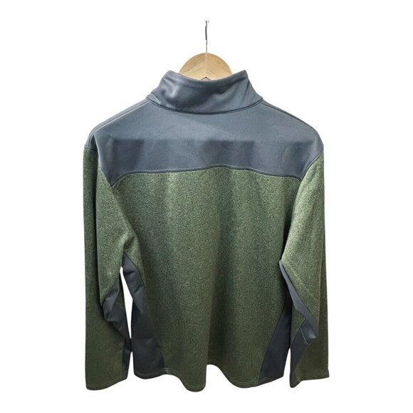 Men’s Columbia Heather Green & Gray 1/4 Zip Pullover | Size L - Picture 4 of 7